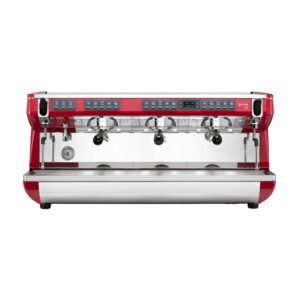 Nuova Simonelli Appia Life Full-Size 3 Group Volumetric XT Espresso Machine – Red
