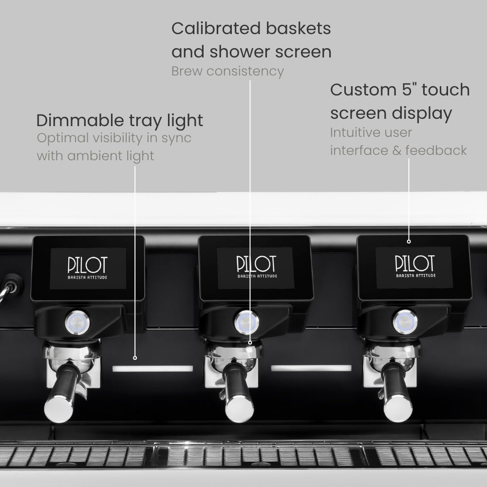 Barista Attitude Pilot SAE 3 Group Raised Espresso Machine – Black - Image 8