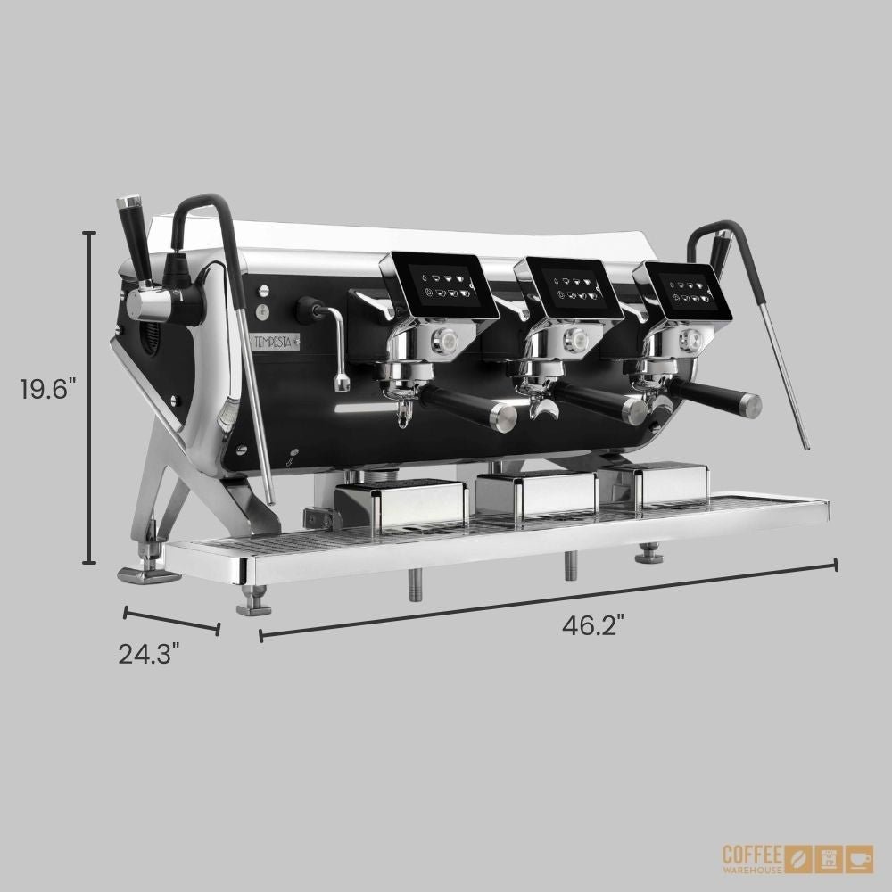 Storm Tempesta SAEP 3 Group Raised Espresso Machine – Black & Chrome - Image 6