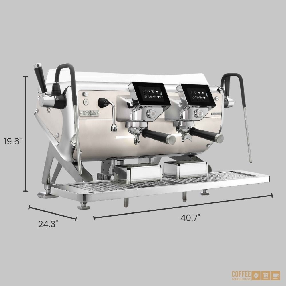 Storm Tempesta SAEP 2 Group Raised Espresso Machine – White & Chrome - Image 4