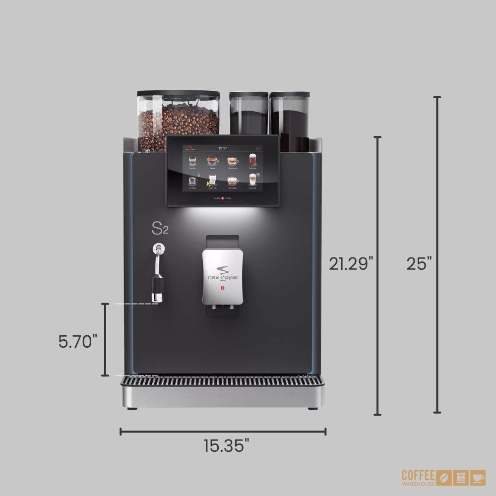 Rex-Royal S2 MCTI Commercial Super Automatic Coffee Machine - Image 4