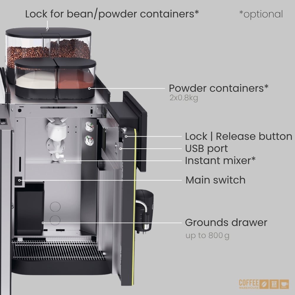 Rex-Royal S300 MCST Commercial Super Automatic Coffee Machine - Image 9