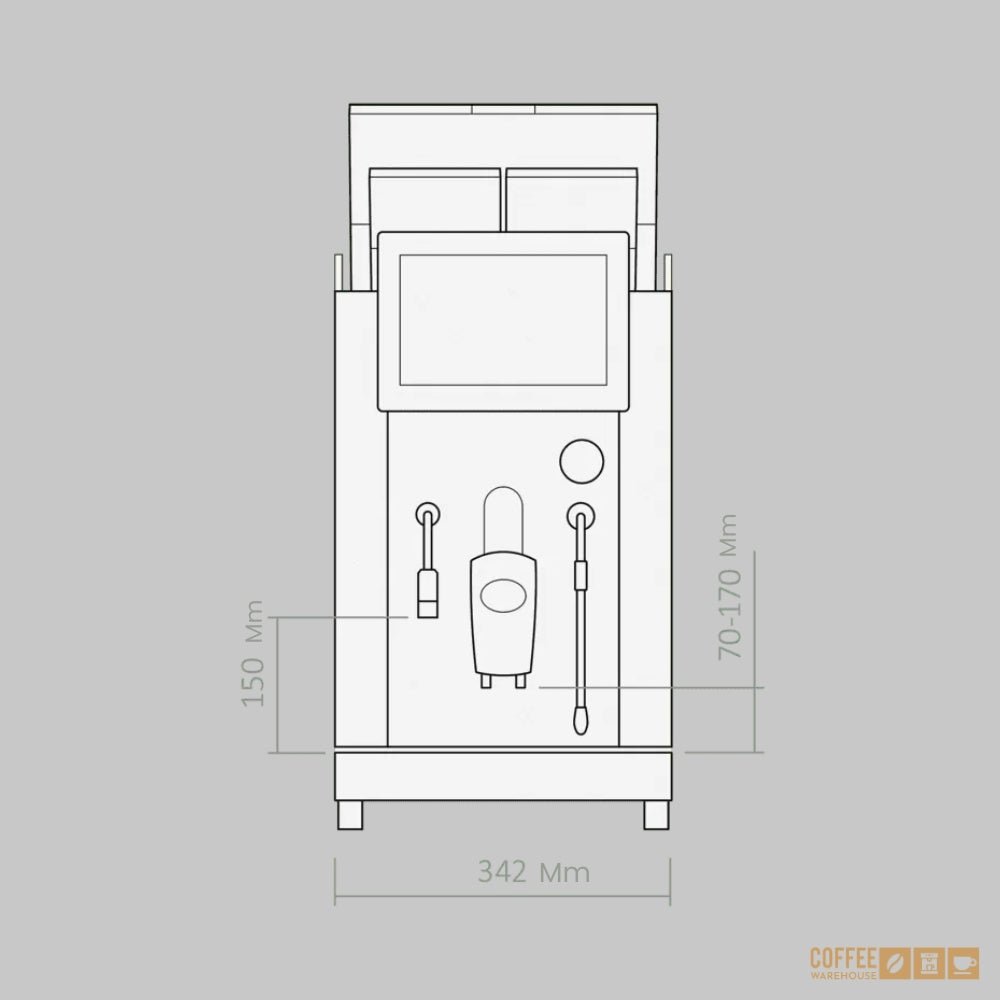 Rex-Royal S300 MCST Commercial Super Automatic Coffee Machine - Image 4