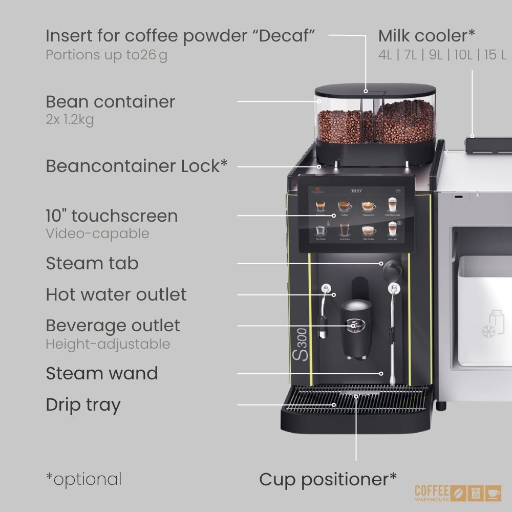 Rex-Royal S300 MCST Commercial Super Automatic Coffee Machine - Image 8
