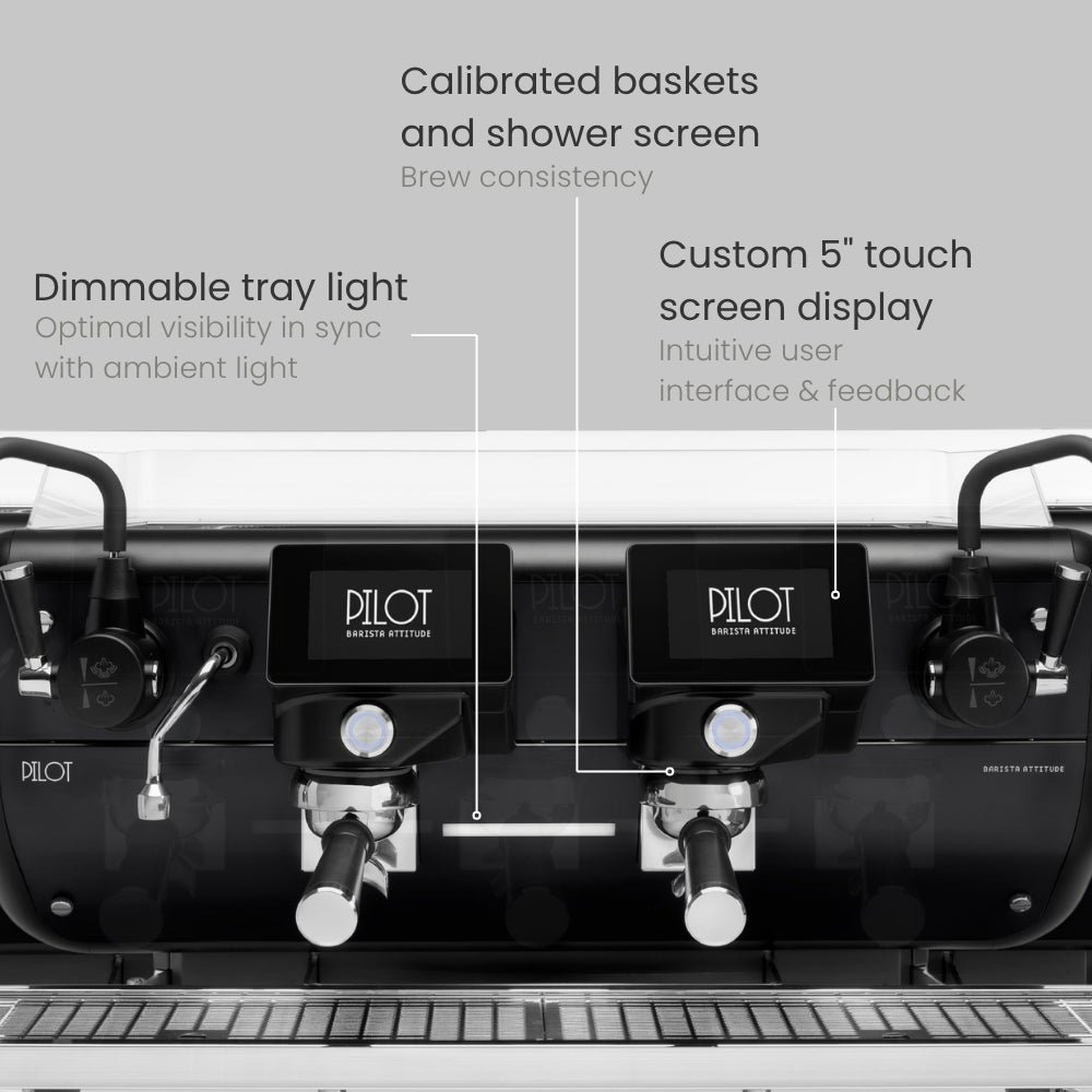 Barista Attitude Pilot SAE 2 Group Raised Espresso Machine – Black - Image 8