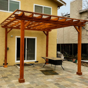16 x 16 ft Douglas Fir Wood Traditional Pergola