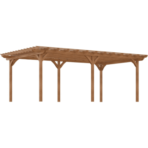 12 x 20 ft DIY Deck Wood Pergola