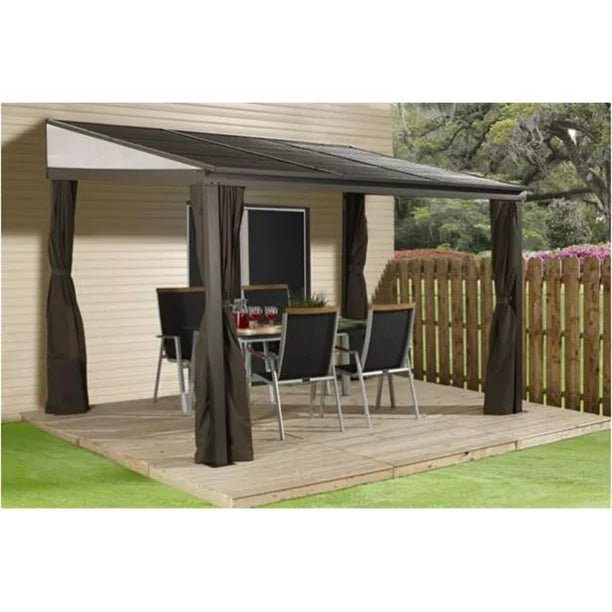 10 x 12 ft. Portland No.53 Wall Gazebo Steel Roof