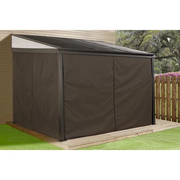 10 x 12 ft. Portland No.53 Wall Gazebo Steel Roof