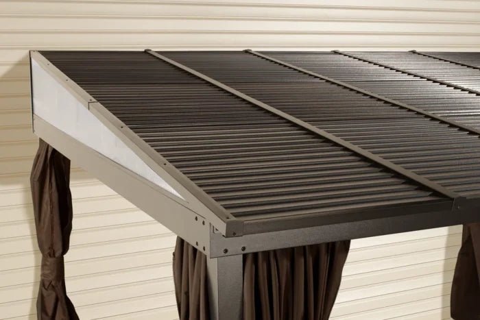 10 x 12 ft. Portland No.53 Wall Gazebo Steel Roof