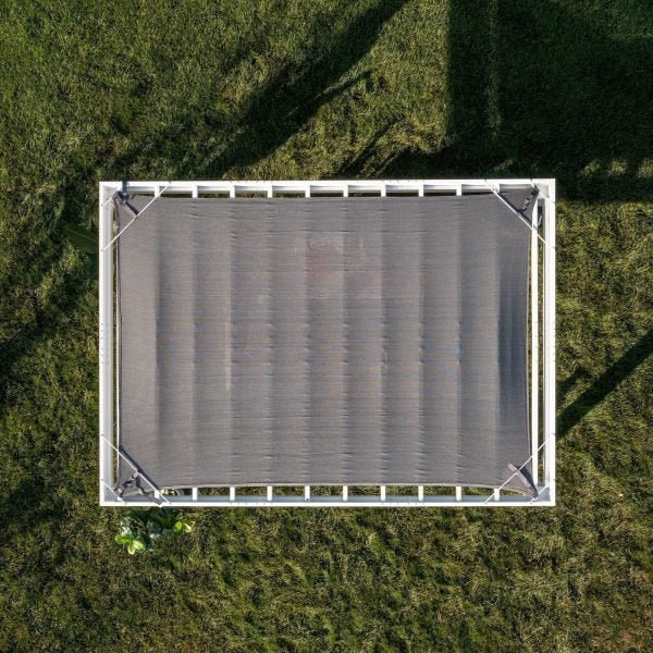 14×10 Windham Modern Steel Pergola With Sail Shade Soft Canopy